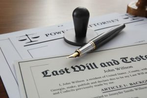 legal documents of the last will and testament